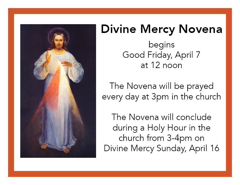 Divine Mercy Novena Begins Good Friday - Saint Francis DeSales